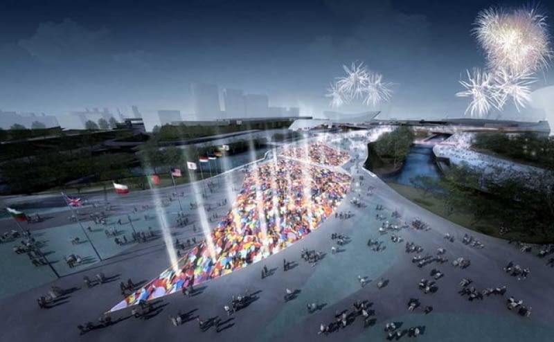 Most Olimpijski. Projekt: Heneghan Peng Architects Most Olimpijski, Heneghan Peng Architects