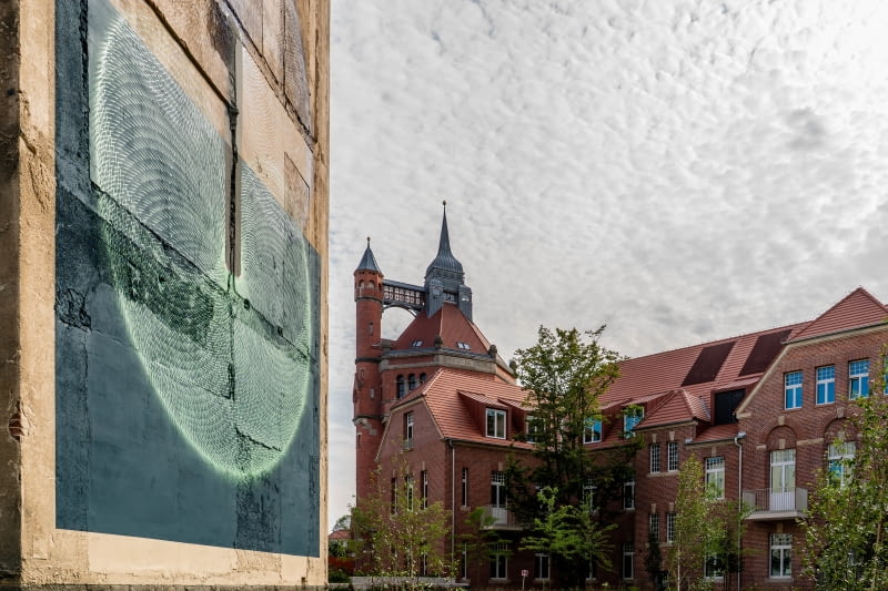 Mural Aura w inwestycji Sudea we Wrocławiu Mural Aura w inwestycji Sudea we Wrocławiu