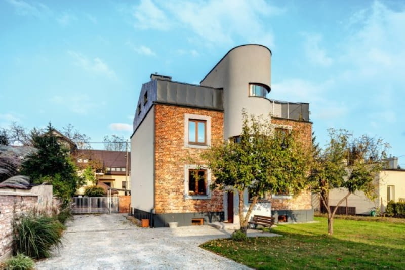 Przebudowa typowego domu z cegły,proj. arch. Marcin Górski Przebudowa typowego domu z cegły,proj. arch. Marcin Górski