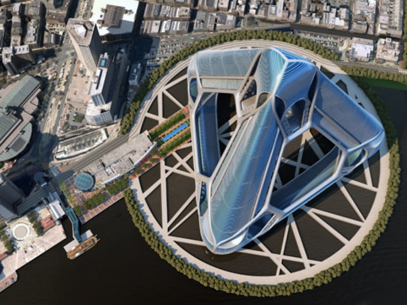 NOAH, Nowy Orlean, USA, proj. E. Kevin Schopfer NOAH, Nowy Orlean, USA, proj. E. Kevin Schopfer