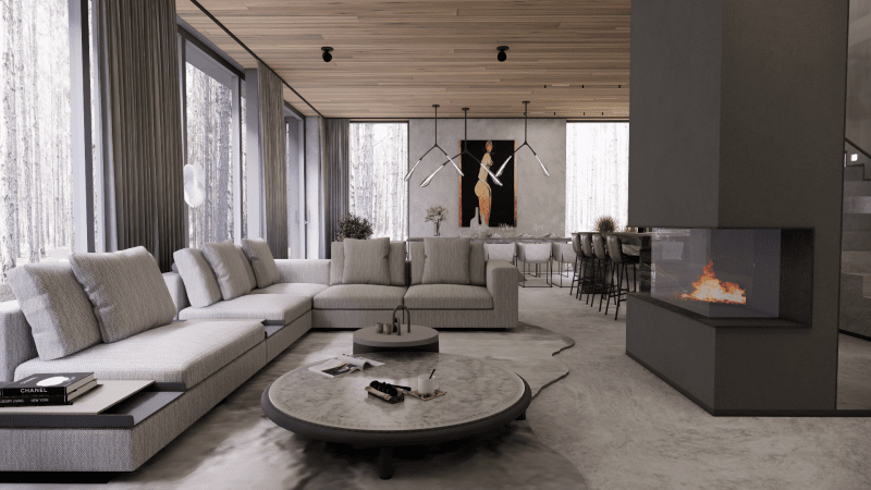 Opowieść o harmonii natury, światła i sztuki - wnętrza projektu pracowni Tissu