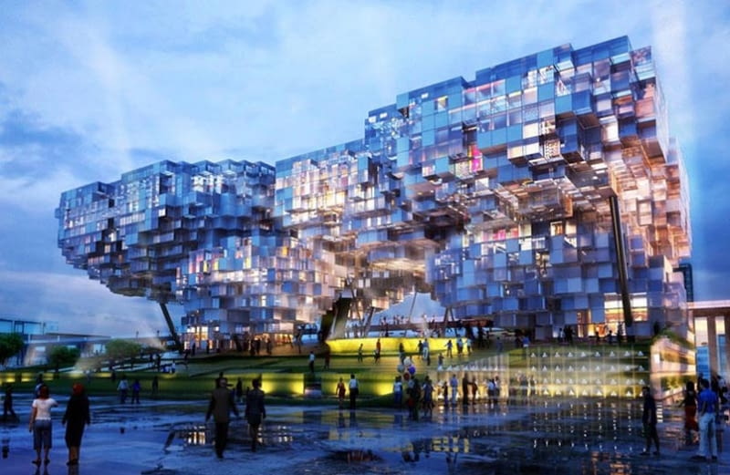Pawilon Singapuru na EXPO 2010. Jego projekt przygotowała pracownia Design Art szanghaj, expo, expo 2010, pawilon, design art, singapur