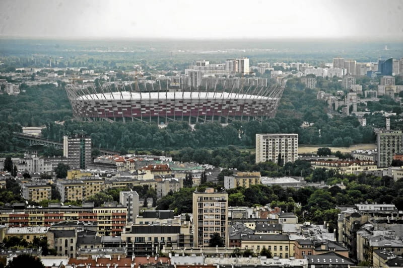 Stadion Narodowy w Warszawie (dziś PGE Narodowy) 29.06.2010 WARSZAWA , STADION NARODOWY . FOT. FILIP KLIMASZEWSKI / AGENCJA GAZETA SLOWA KLUCZOWE: SPORT STADION EURO 2012 MIASTO PANORAMA