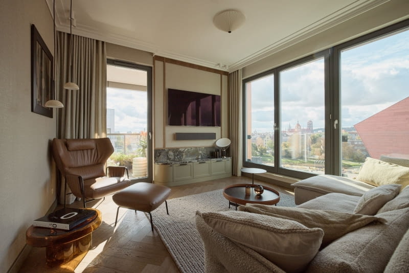 Apartament nad Motławą – esencja wyrafinowanego gdańskiego stylu