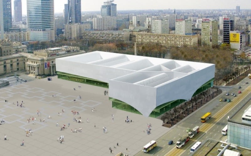 Tak wyglądała koncepcja budynku Muzeum Sztuki Nowoczesnej Tak wygląda ostateczna koncepcja budynku Muzeum Sztuki Nowoczesnej