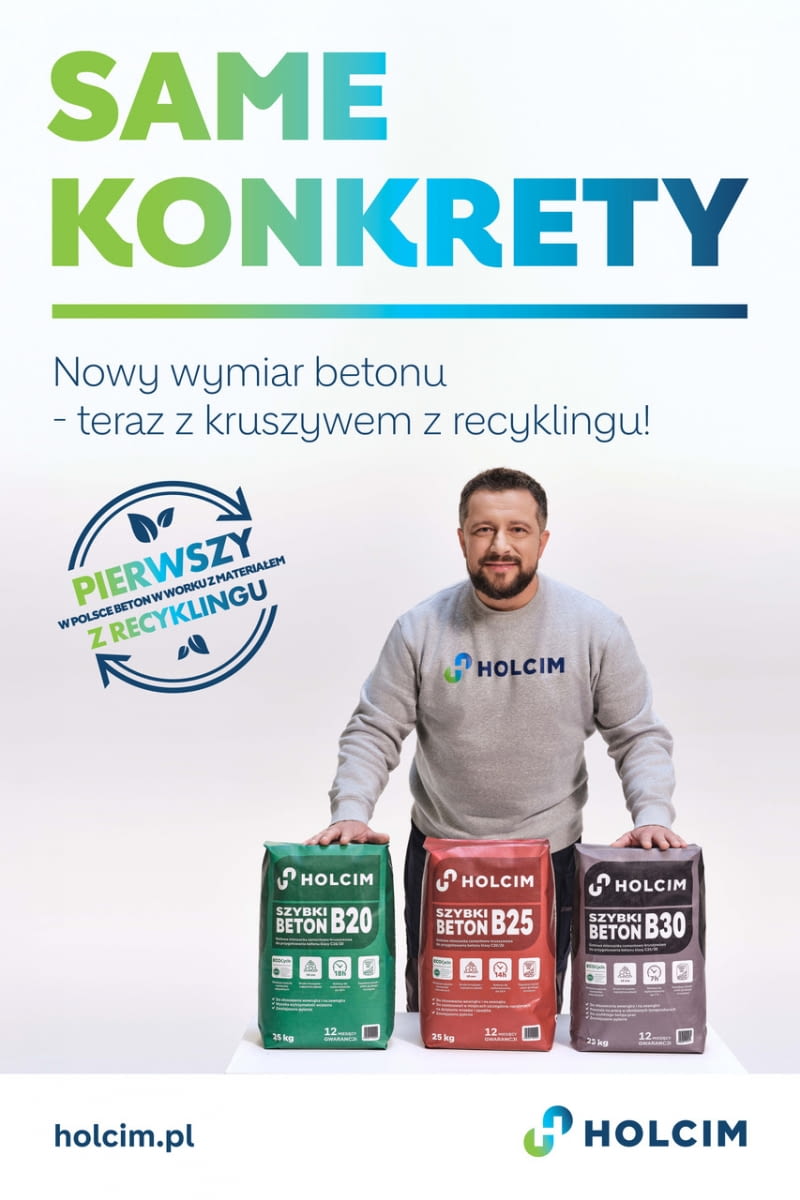 Pierwszy w Polsce beton workowany z kruszywem z recyklingu betonu Pierwszy w Polsce beton workowany z kruszywem z recyklingu betonu