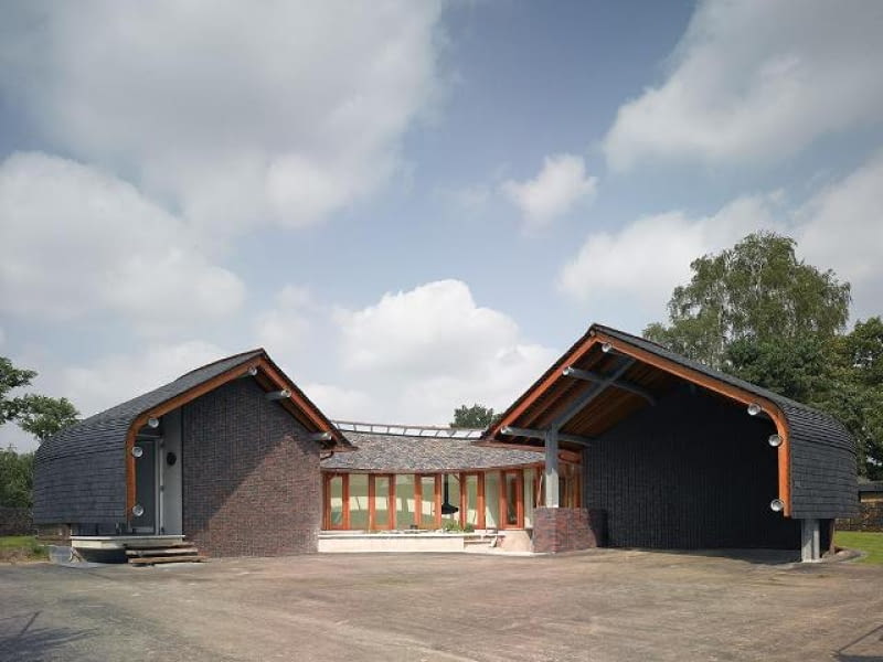 Dom jednorodzinny w kształcie pączka projketu pracowni De Architekten Cie powstał w Holandii nietypowe, holandia, dom jednorodzinny