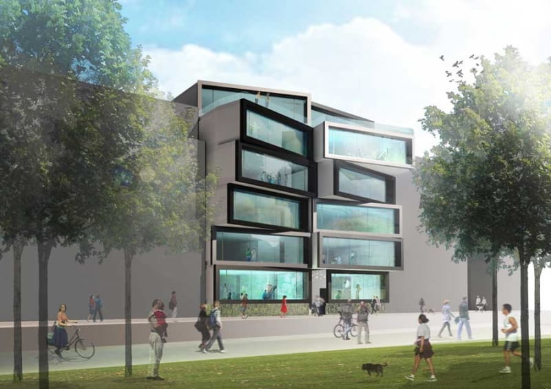 Matchbox - biurowiec dla kreatywnych zaprojektowany przez Allard Architecture holandia, amsterdam, Allard Architecture, biurowce, ekologia, matchbox