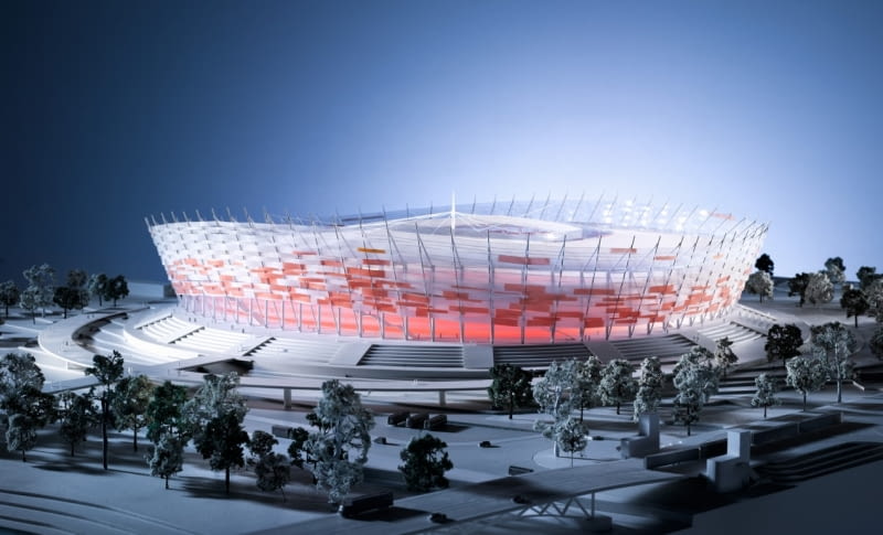 Tak będzie wyglądał warszawski Stadion Narodowy stadion narodowy, stadion, euro 2012, warszawa, sport, GMP, Schlaich