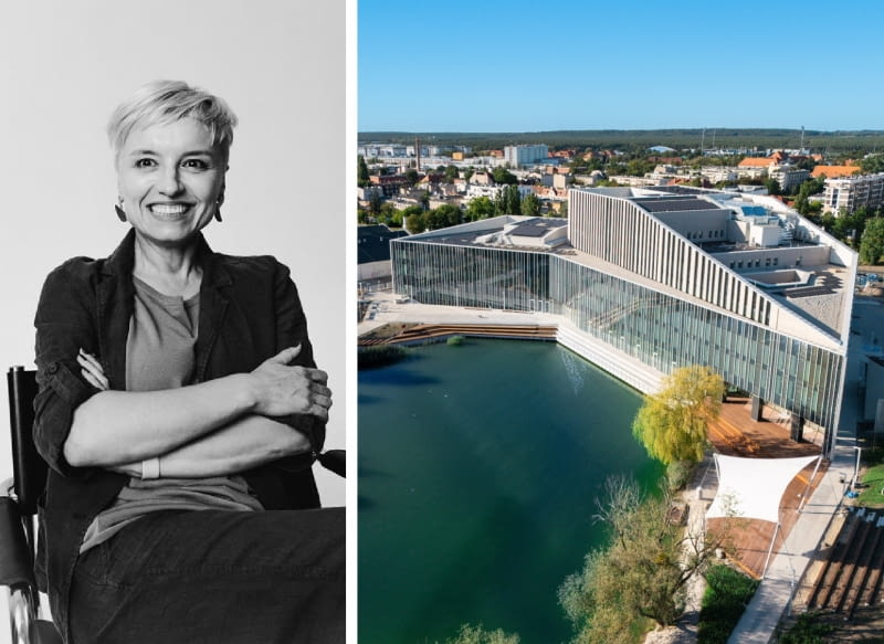 Z lewej: Katarzyna Głażewska, Plus3-architekci; Z prawej: Akademia Muzyczna w Bydgoszczy