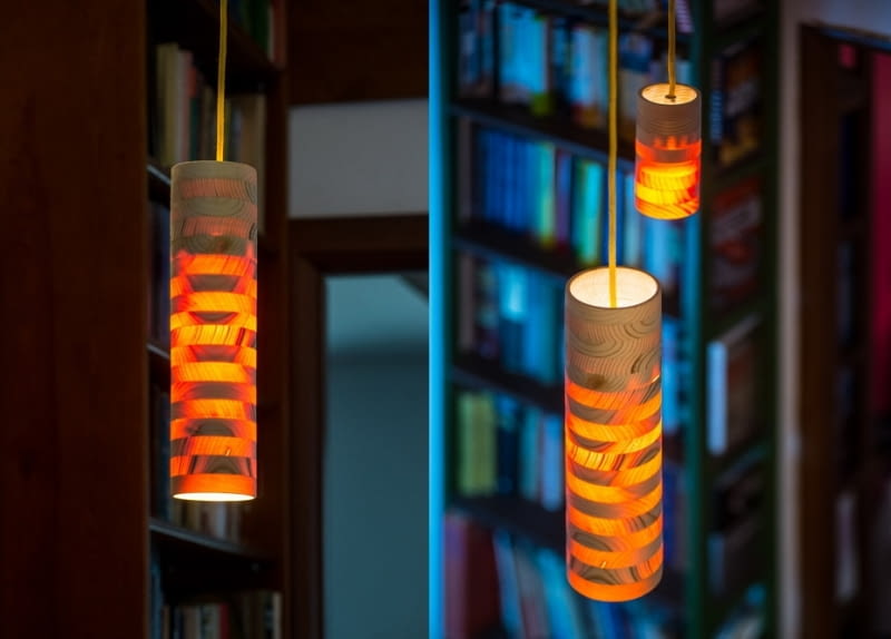 Lampa wisząca Longin Ananas Polski projekt: drewniane lampy od Abadoc Design
