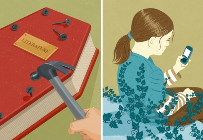 Ilustracja Johna Holcrofta john holcroft, ilustracja, ilustracje, ironia, krytyka świata