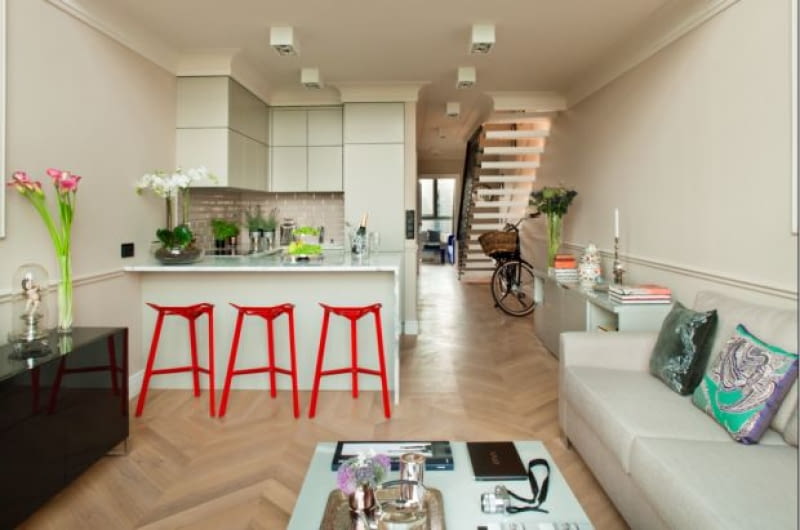 Loft Manhattan projektu Macieja Zienia Maciej Zień, Zień Home, Manhattan, Woronicza Qbik
