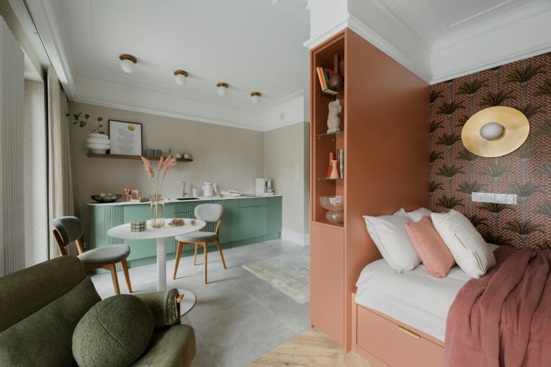 Łóżko na widoku Łóżko na widoku