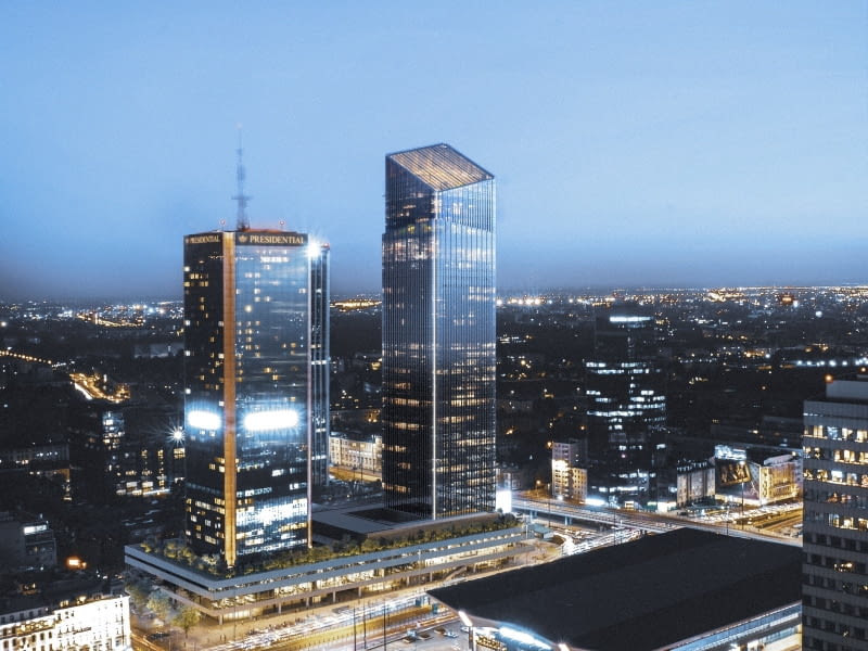 Lilium Tower w Warszawie. Proj. APA Wojciechowski Lilium Tower w Warszawie. Proj. APA Wojciechowski