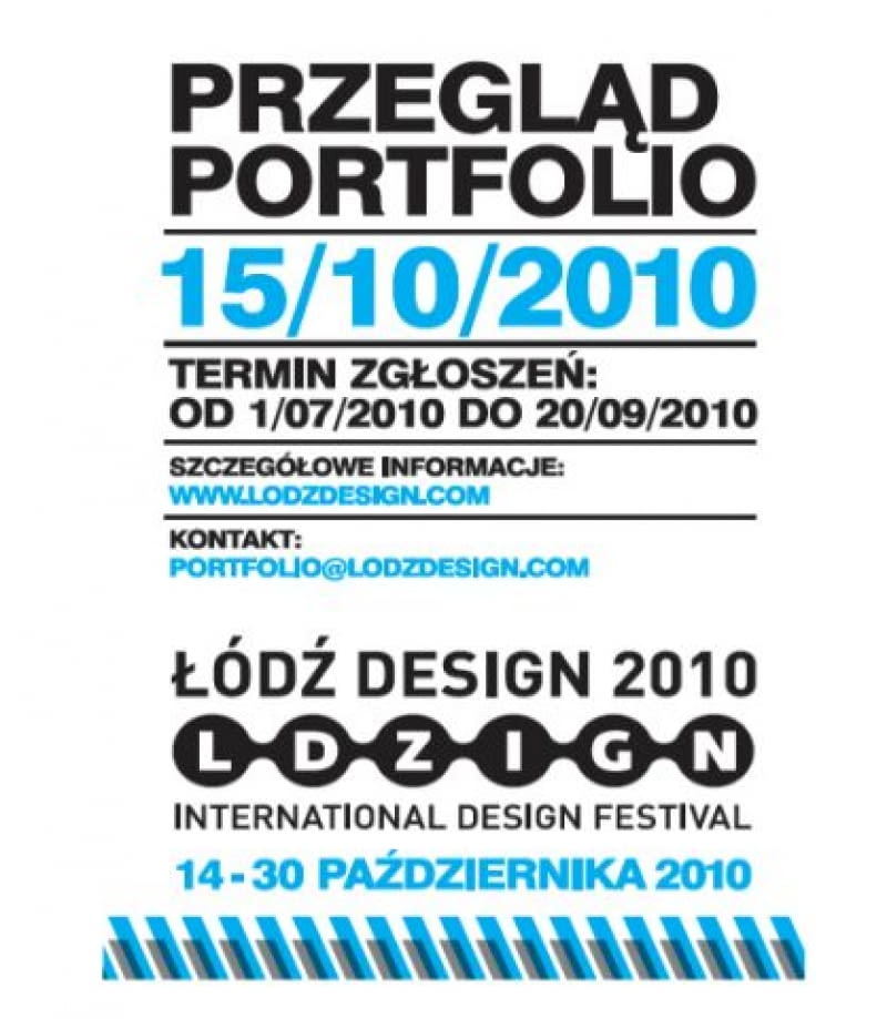 Przegląd portfolio 2010 design, festiwale, projektanci