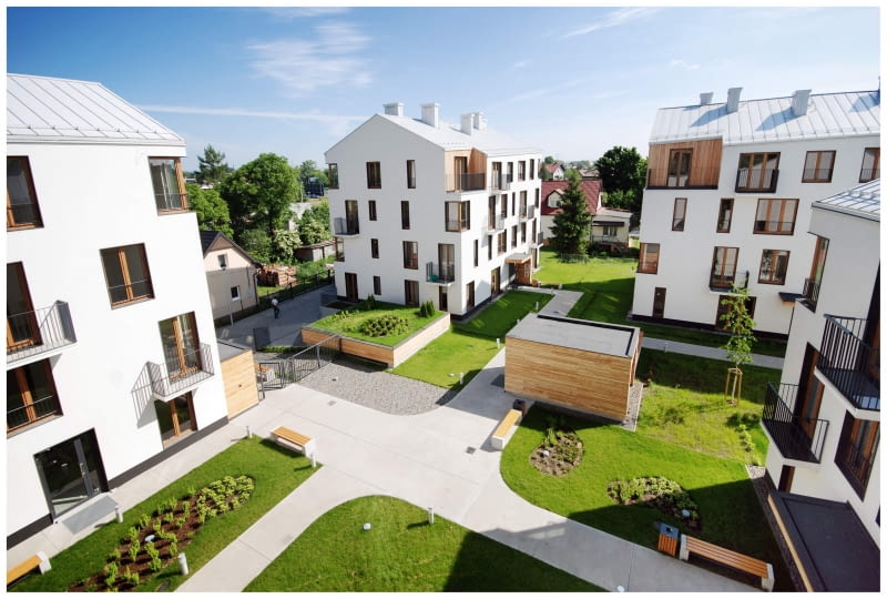 Fasada Roku 2014 - kategoria budynek wielorodzinny nowy - I nagroda: Osiedle nad Stawem w Krakowie, projekt: Biuro Architektury Stosowanej Fasada Roku 2014 - kategoria budynek wielorodzinny nowy - I nagroda: Osiedle nad Stawem w Krakowie, projekt: Biuro Architektury Stosowanej