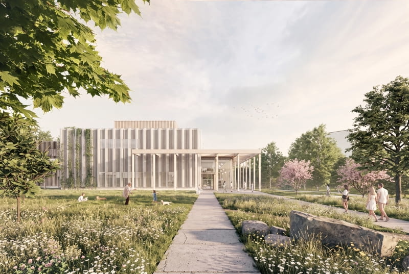 Olsztyński Teatr Lalek - widok od strony wejścia. Proj. plus3-archtekci Olsztyński Teatr Lalek - widok od strony wejścia. Proj. plus3-archtekci