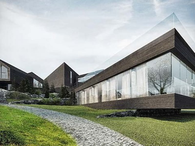 Hotel w Szklarskiej Porębie. Amoeba - grupa projektowa. Nowoczesna architektura hotelowa, szklarska poręba, Amoeba grupa projektowa