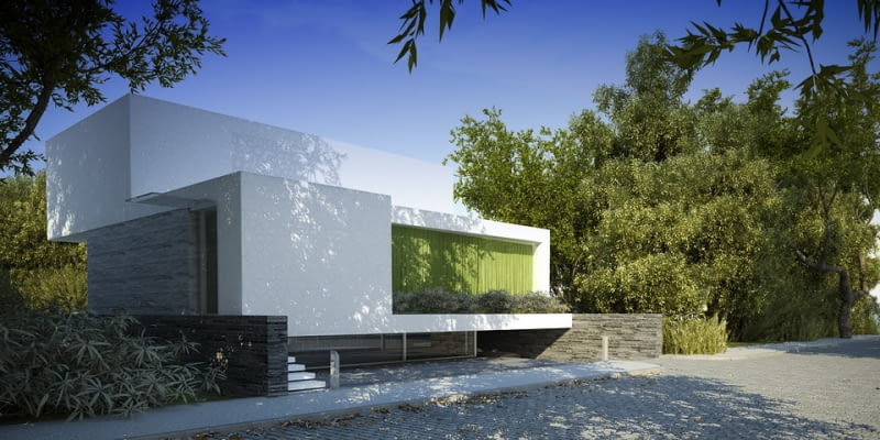 Dom za Zieloną zasłoną autorstwa S3NS|Architektura. S3NS|Architektura, igor kaźmierczak, dom jednorodzinny, wrocław, dom za zieloną zasłoną, kostka