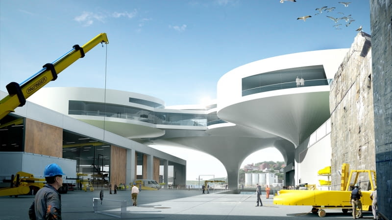 Ocean Space Centre - nowoczesny ośrodek badawczy. Autorem projektu jest pracownia Snohetta. projekt, norwegia, ekologia, snohetta