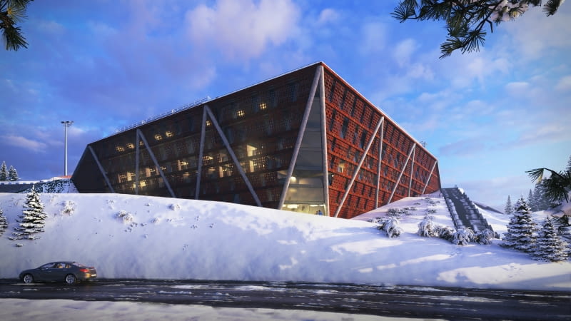 Wielofunkcyjny Stadion Biathlonowy na Kubalonce. Proj. Pracownia Reżyserii Architektury Archigeum sp.z o.o Wielofunkcyjny Stadion Biathlonowy na Kubalonce. Proj. Pracownia Reżyserii Architektury Archigeum sp.z o.o