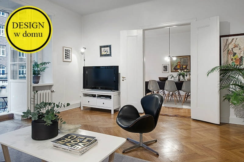 Skandynawskie mieszkanie - salon. skandynawskie wnętrze, mieszkanie w skandynawskim stylu, białe mieszkanie, jasne mieszkanie
