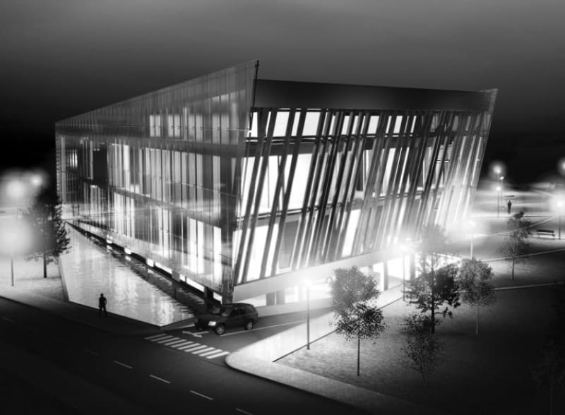 I Wyróżnienie za projekt dyplomowy kliniki okulistycznej architektura, projekty, Mikołaj Molenda, student, architekt