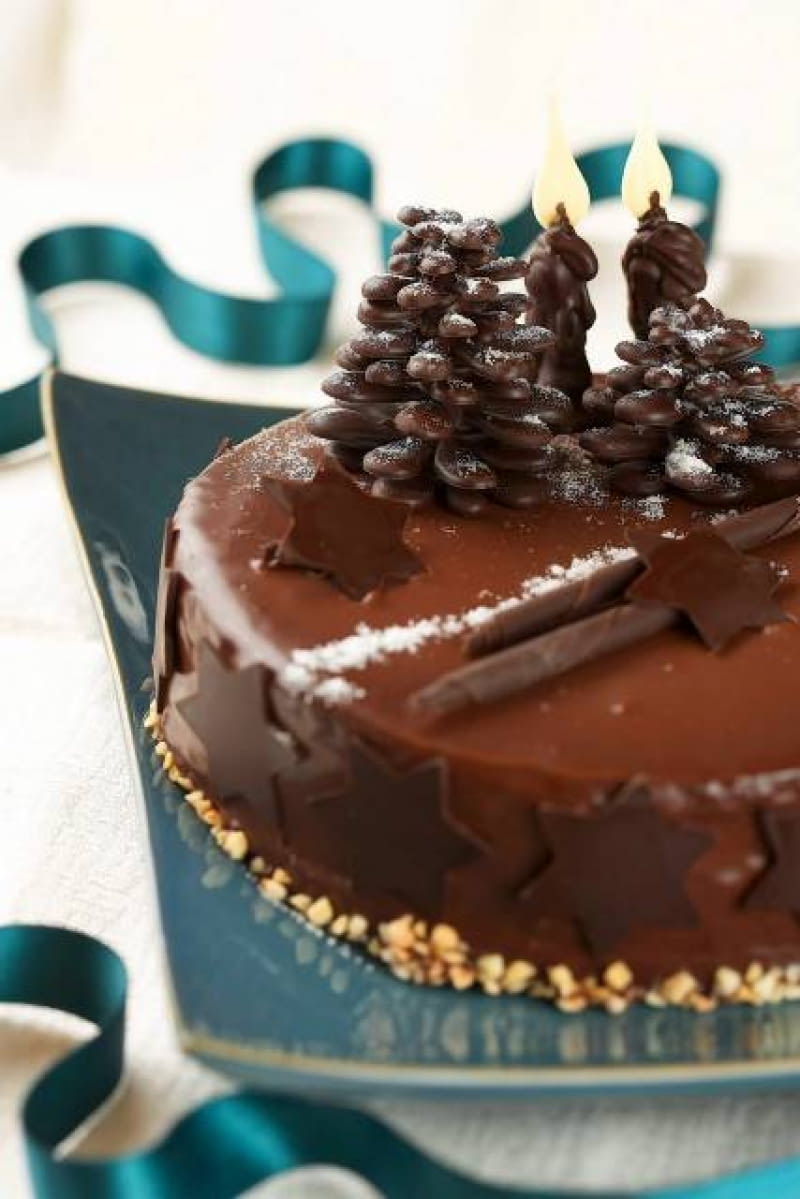 04.10.2005 WARSZAWA , SESJA JEDZENIE CZEKOLADA, SWIETA BOZE NARODZENIE , DEKORACJE SWIATECZNE NA TORTY , HOTEL SOBIESKI,