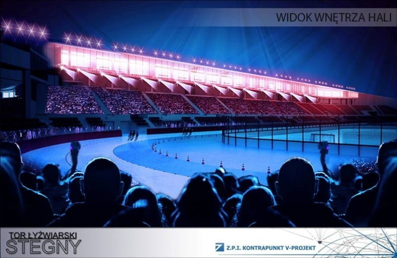 Warszawa. Projekt modernizacji toru łyżwiarskiego Stegny Projekt modernizacji toru łyżwiarskiego Stegny