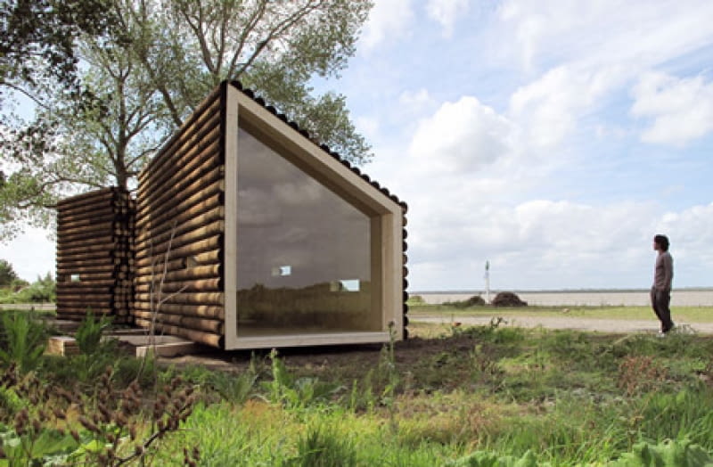 Flake House projektu OLGGA Flake House projektu OLGGA, dom jednorodzinny, architektura, przenośne kontrukcje