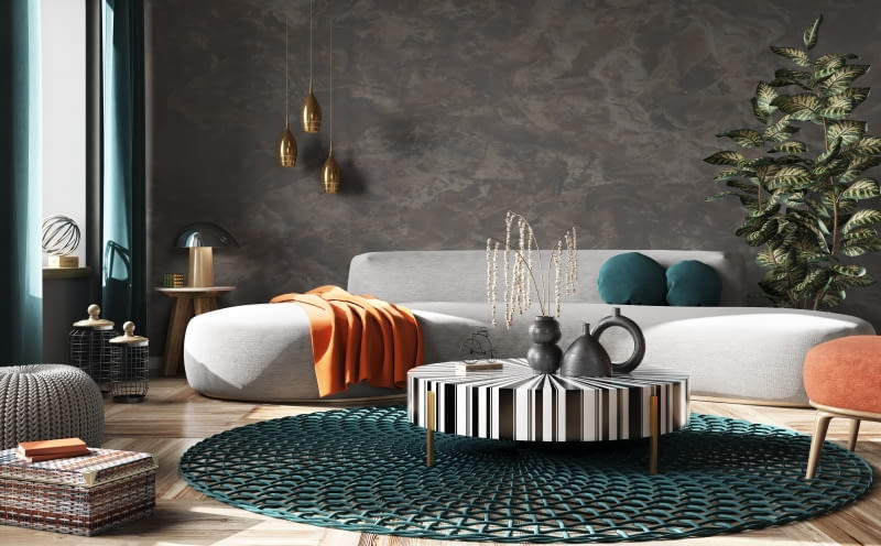 Wnętrza pełne wzorów i kolorów - inspiracje