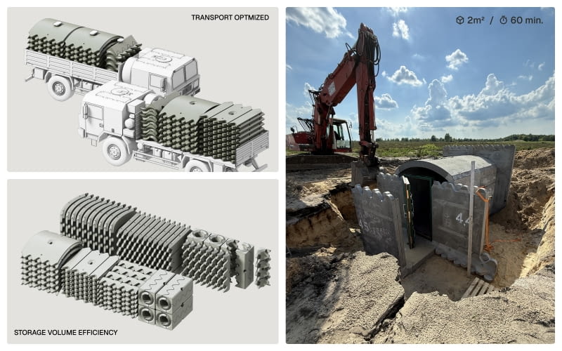 System prefabrykowanych schronów ARX Modular