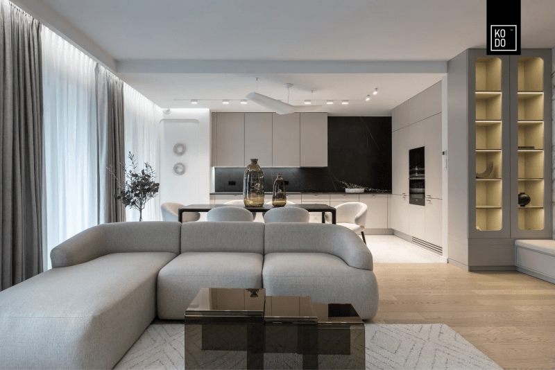 Światło, geometria i ponadczasowa forma – nowoczesny apartament Światło, geometria i ponadczasowa forma – nowoczesny apartament