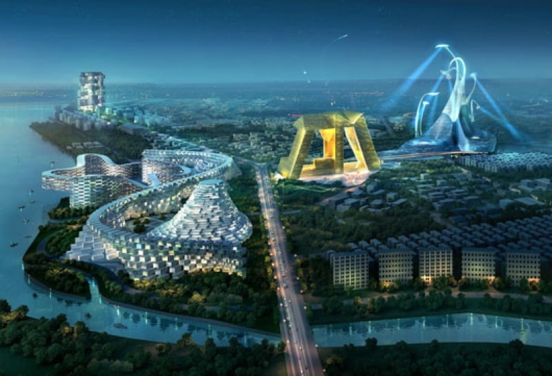 Nowa linia miasta Ansan według architektów BIG, Inaba, MAD i Mass Studies inaba, mad, korea południowa, big, bjarke ingels group, mass studies, urbanistyka, wieżowce