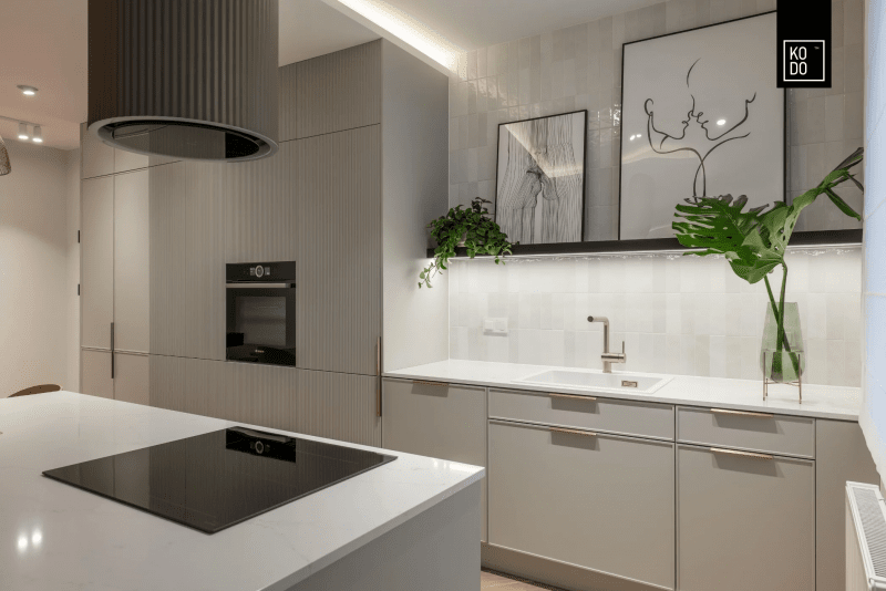 Mieszkanie w Warszawie - elegancja w barwach ziemi