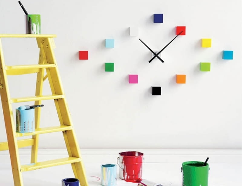 Pt,- zegar ścienny DIY Cubes: 249 zł. pt, gadżety, akcesoria, nowoczesny design, śmieszne gadżety, dodatki do domu
