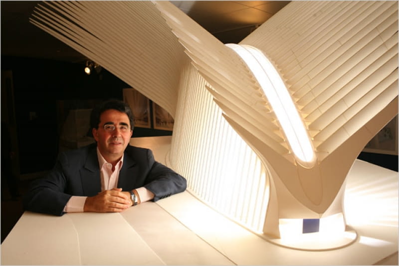 Węzęł komuniakcyjny na Ground Zero projektu Santiago Calatravy santiago calatrava, nowy jork, usa, gorund zero