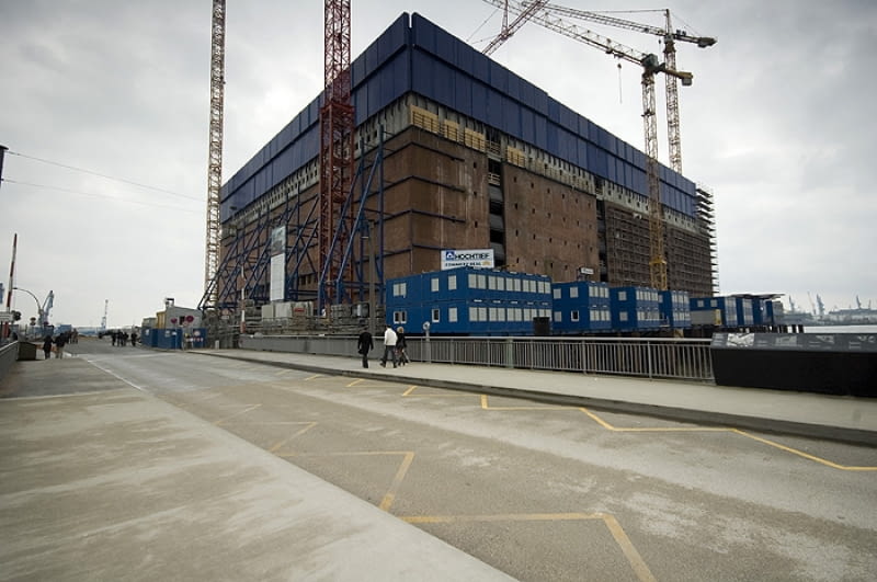 Plac budowy - Elbphilharmonie w Hafen City - Herzog & deMeuron Hamburg, Hafen City, Herzog