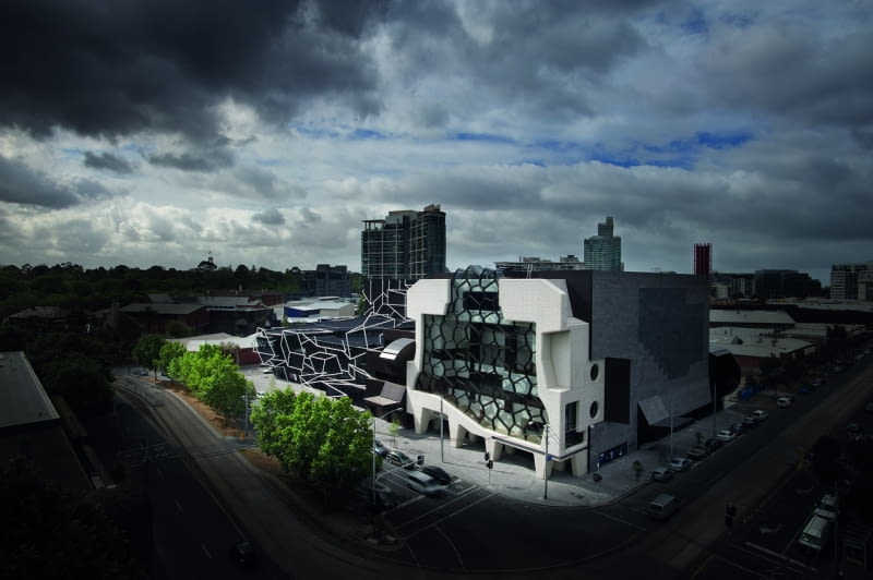 Melbourne Theatre Company's i Melbourne Recital Centre autorstwa ARM melbourne, australia, architektura