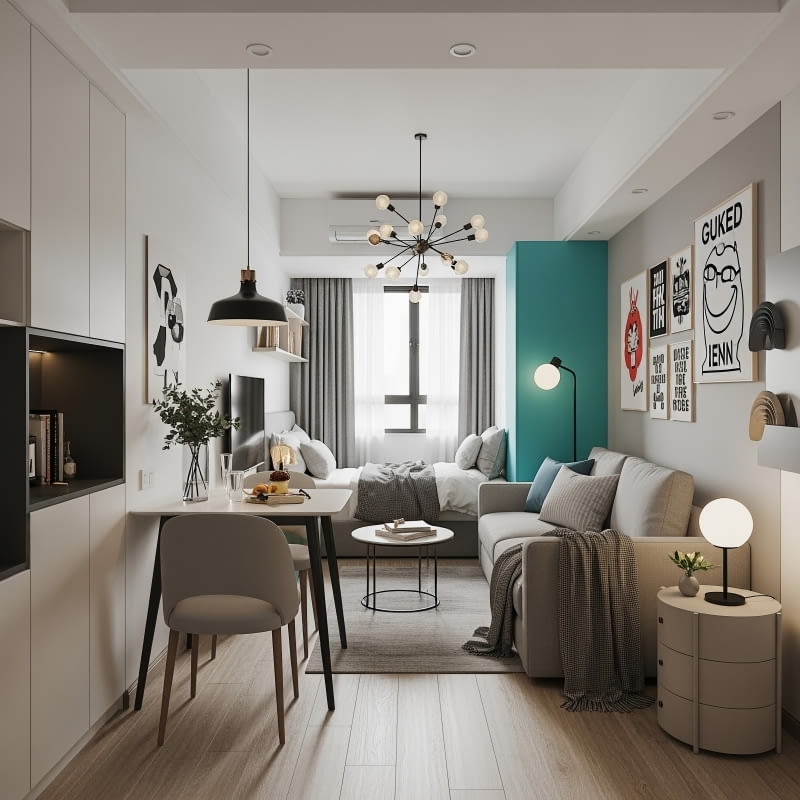 Jasne i przytulne niewielkie mieszkanie