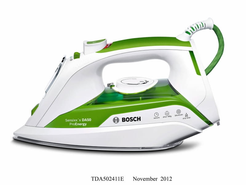 ŻELAZKA: Bosch TDA502411E, 2400 W, stopa ceramiczna, wyrzut pary 40 g/min, uderzenie pary 180 g/min, funkcja eco, blokada kapania, spryskiwacz, automatyczne wyłączanie, zbiornik na wodę 350 ml, 319 zł ŻELAZKA: Bosch TDA502411E, 2400 W, stopa ceramiczna, wyrzut pary 40 g/min, uderzenie pary 180 g/min, funkcja eco, blokada kapania, spryskiwacz, automatyczne wyłączanie, zbiornik na wodę 350 ml, 319 zł