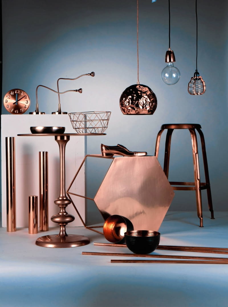 Wzornictwo: miedź miedziana lampa, miedź, wzornictwo, design