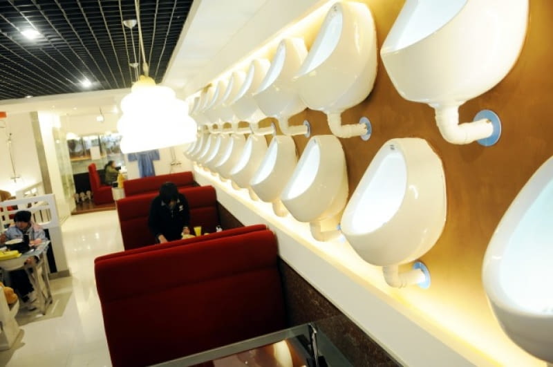 Wnętrza Toaletowej restauracji wnętrza, restauracja, łazienka, toaleta