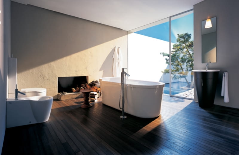 Łazienka, proj. Philippe Starck dla Hansgrohe. łazienka, armatura, design, philippe starck