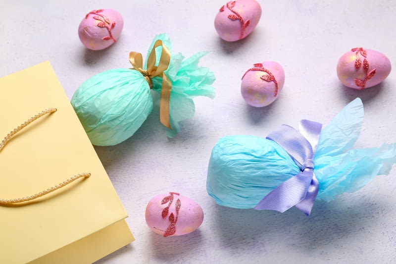 Pisanki z bibuły Pisanki z bibuły