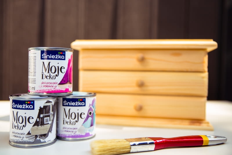 Śnieżka Moje Deko Śnieżka wypuściła kolekcję farb Moje Deko do projektów DIY
