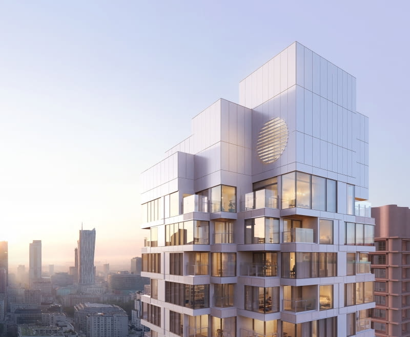 Towarowa 22 - Motion Tower. Proj. JEMS Architekci Towarowa 22 - Motion Tower. Proj. JEMS Architekci