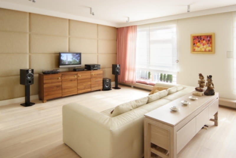 Wnętrza apartamentu - salon Wnętrza apartamentu - salon