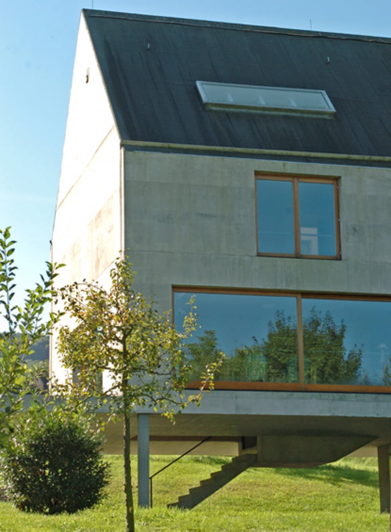 Rudin House projektu Herzog and De Meuron herzog and de meuron, architektura, francja, dom jednorodzinny, rudin house